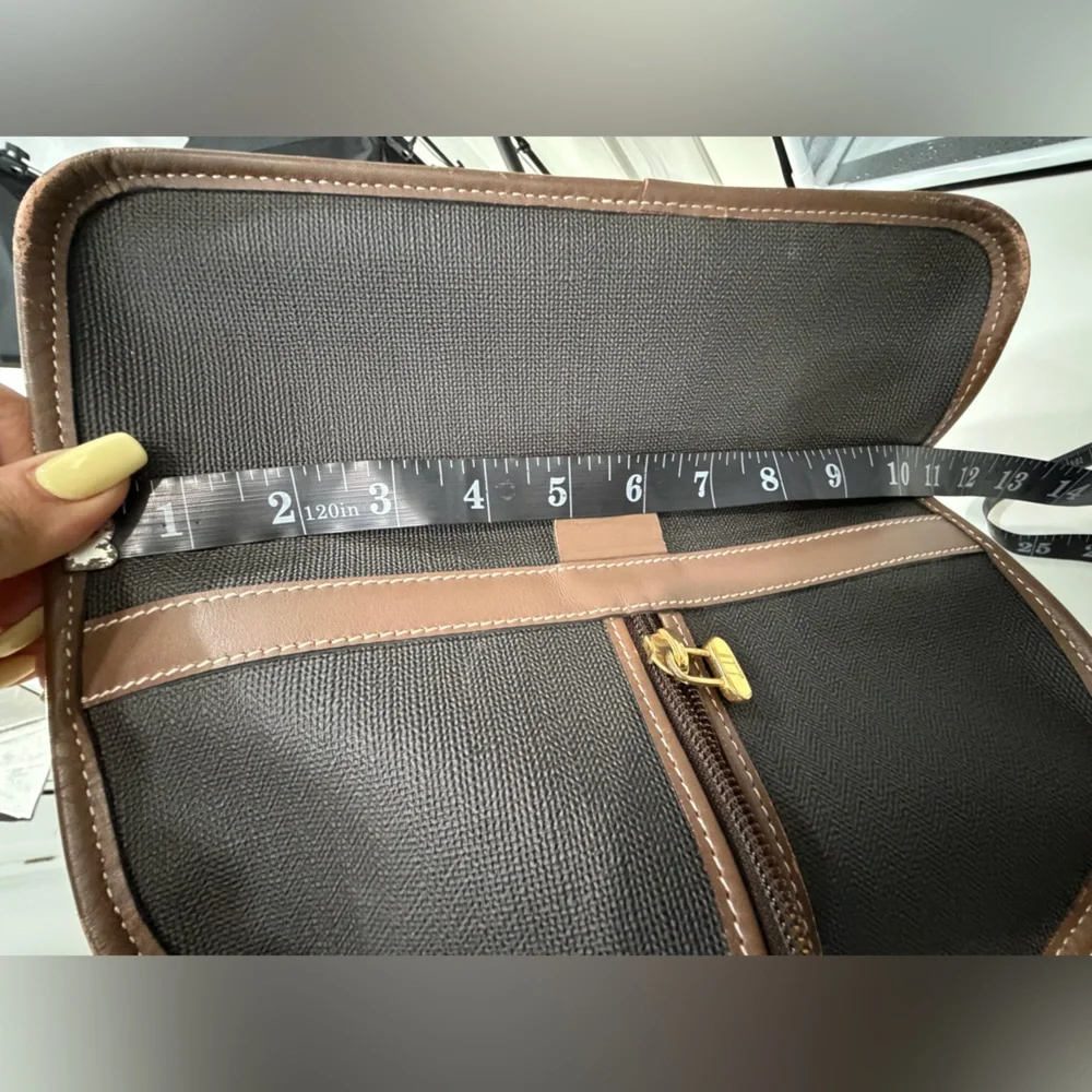 Vintage Dunhill Weekender Duffel Travel Bag Leather Trim W Lock Key